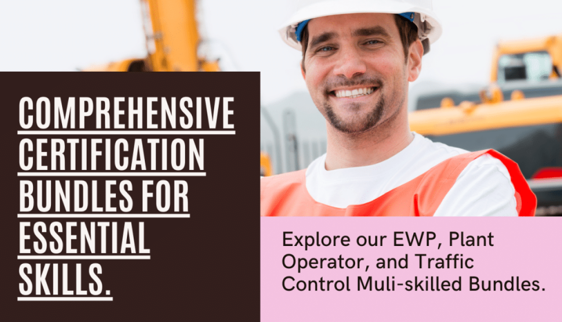 Essential certifications like EWP, Plant Operator, Traffic Control, and more